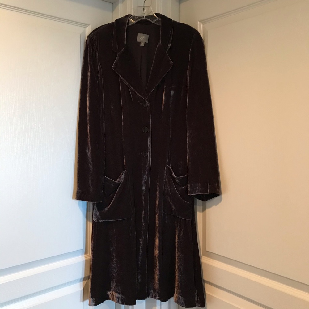 J. Jill Velvet Duster Coat